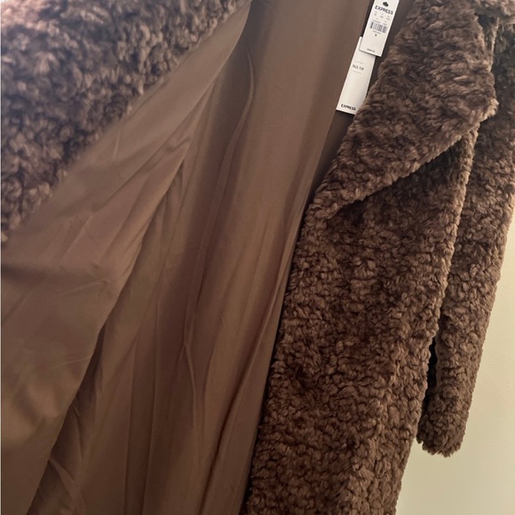 Express Brown Teddy Jackets - Picture 9 of 14